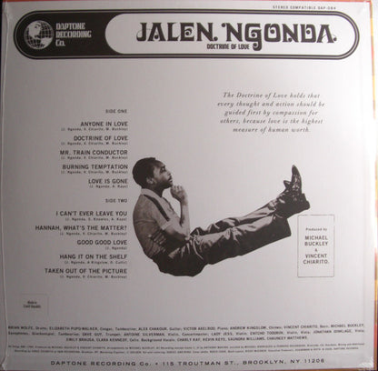 Jalen Ngonda* : Doctrine Of Love (LP, Album, Ltd, Cle)