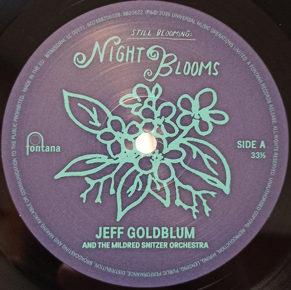 Jeff Goldblum & The Mildred Snitzer Orchestra : Still Blooming: Night Blooms (LP, Album)