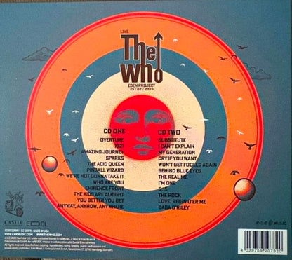 The Who : Eden Project 25 / 07 / 2023 (2xCD)