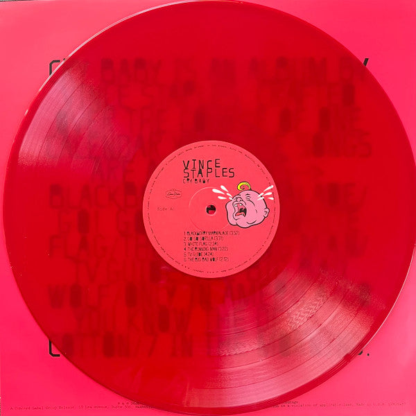 Vince Staples : Cry Baby (LP, Album, Ltd, Red)