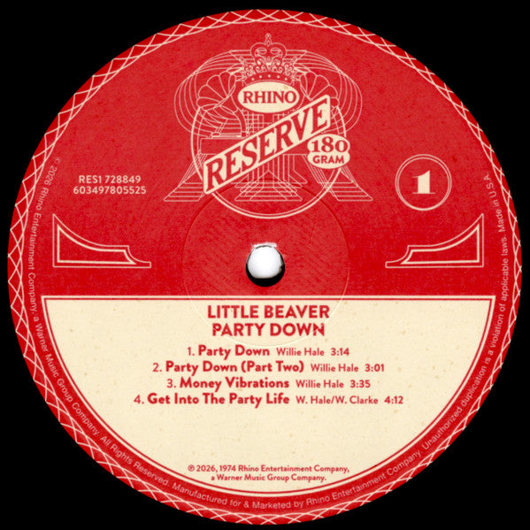 Little Beaver : Party Down (LP, Album, RE, 180)