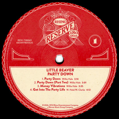 Little Beaver : Party Down (LP, Album, RE, 180)