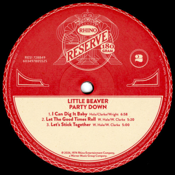 Little Beaver : Party Down (LP, Album, RE, 180)