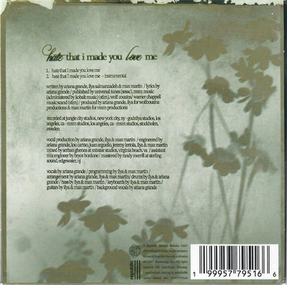 Ariana Grande : Hate That I Made You Love Me (CD, Single, Ltd)