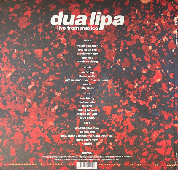 Dua Lipa : Live From Mexico (2xLP, Album, Bla)