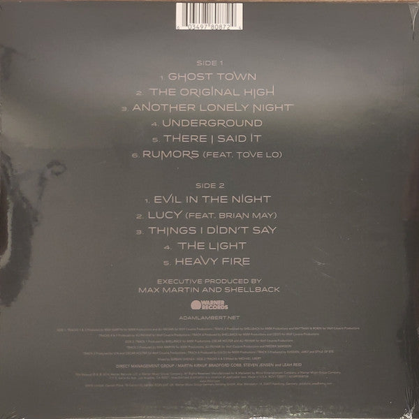 Adam Lambert : The Original High (LP, Album, RE, 140)