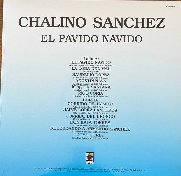 Chalino Sánchez : El Pavido Navido (LP, Album, RE, RM)