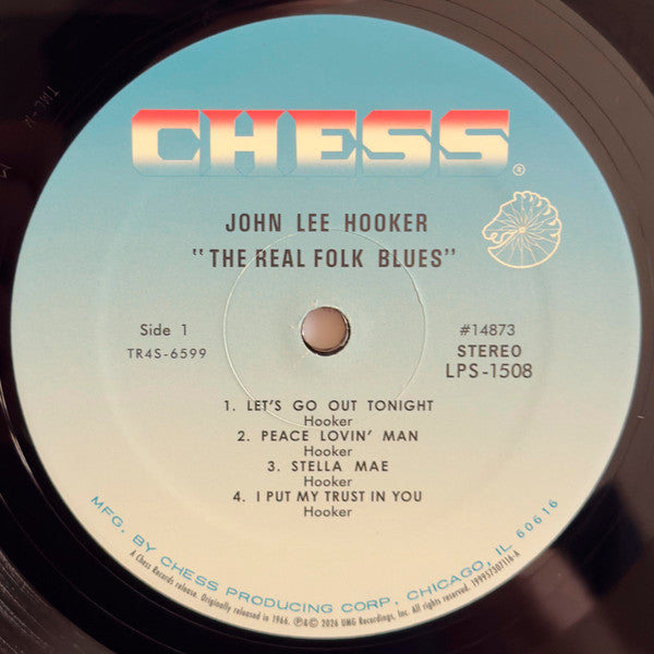 John Lee Hooker : The Real Folk Blues (LP, Album, RE, RM, Gat)