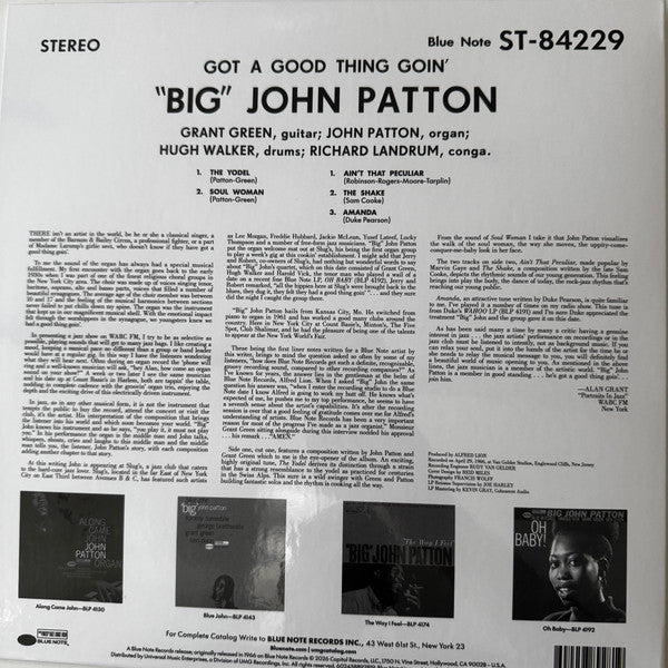 John Patton : Got A Good Thing Goin' (LP, Album, RE, 180)