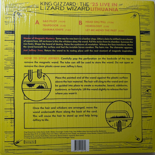 King Gizzard And The Lizard Wizard : Face Full of Fuzz - Live In Lithuania '25 (LP, Tour)