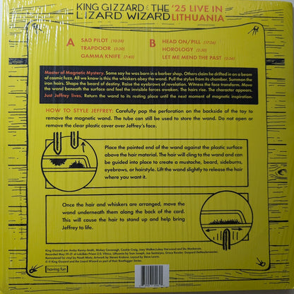 King Gizzard And The Lizard Wizard : Face Full of Fuzz - Live In Lithuania '25 (LP, Tour)