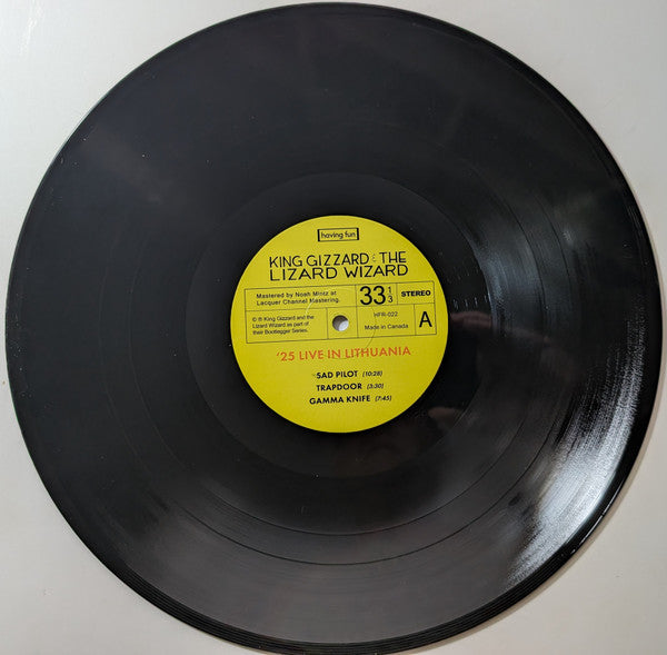 King Gizzard And The Lizard Wizard : Face Full of Fuzz - Live In Lithuania '25 (LP, Tour)