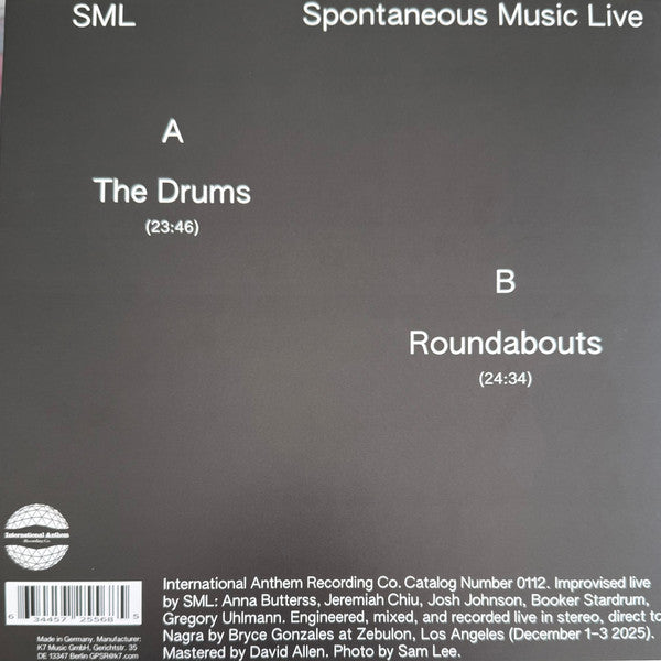SML (4) : Spontaneous Music Live (LP, Album)
