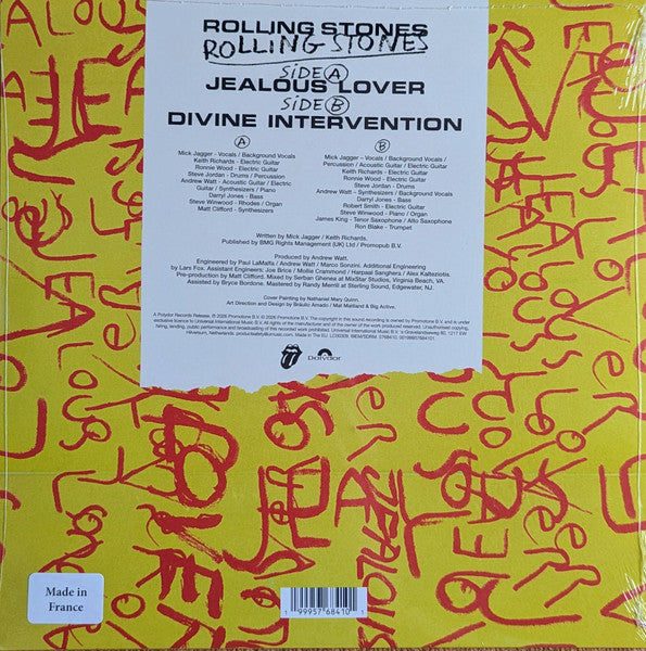 Rolling Stones* : Jealous Lover (10", Single, Gre)