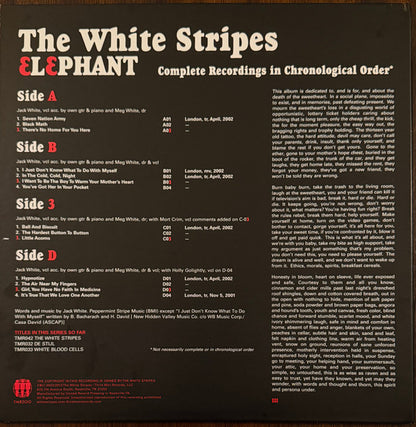 The White Stripes : Elephant (2xLP, Album, RE, RP, No )