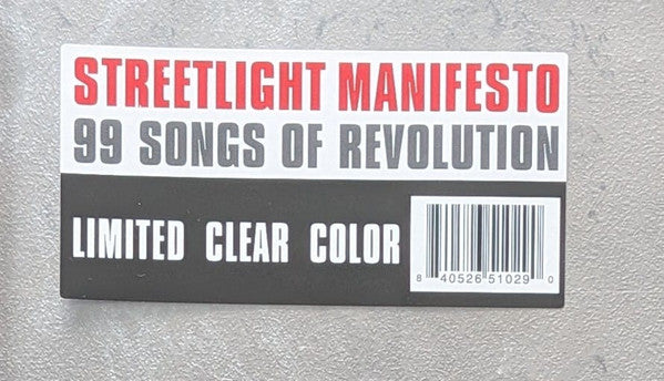 Streetlight Manifesto : 99 Songs Of Revolution: Volume One (LP, Ltd, Cle)