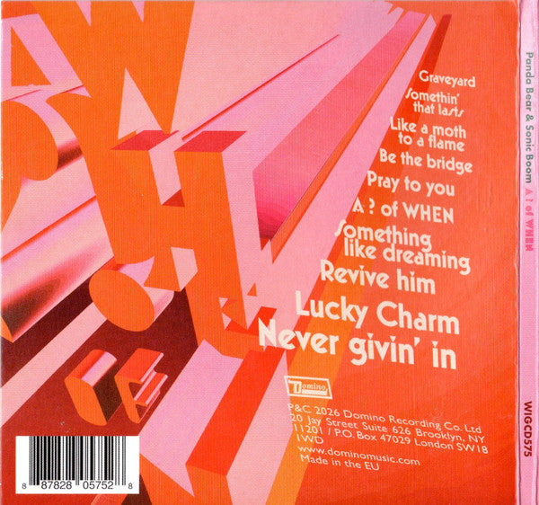 Panda Bear & Sonic Boom (2) : A ? of WHEN (CD, Album)