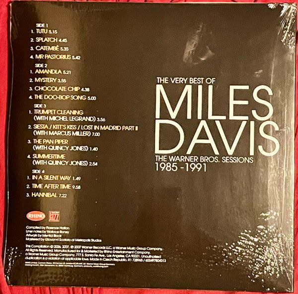 Miles Davis : THE VERY BEST OF MILES DAVIS THE WARNER BROS. SESSIONS 1985 - 1991 (2xLP)
