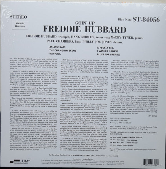 Freddie Hubbard : Goin' Up (LP, Album, RM, RP)