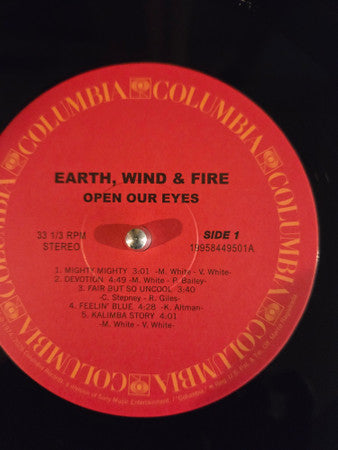 Earth, Wind & Fire : Open Our Eyes (LP, Album, RE)