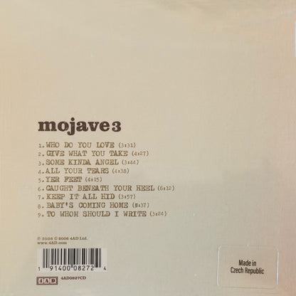 Mojave 3 : Out Of Tune (CD, Album, RE, RM)