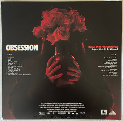 Rock Burwell : Obsession (Original Motion Picture Soundtrack) (LP, Album, Dlx, Pea)