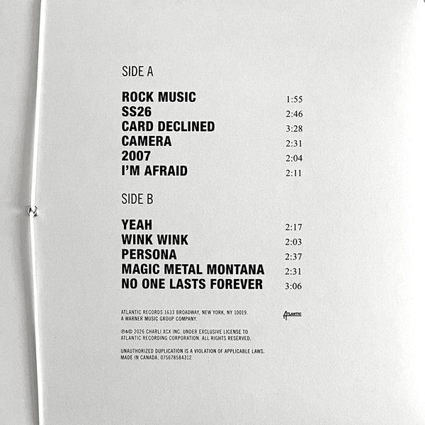 Charli XCX : Music, Fashion, Film (LP, Album, Bab)