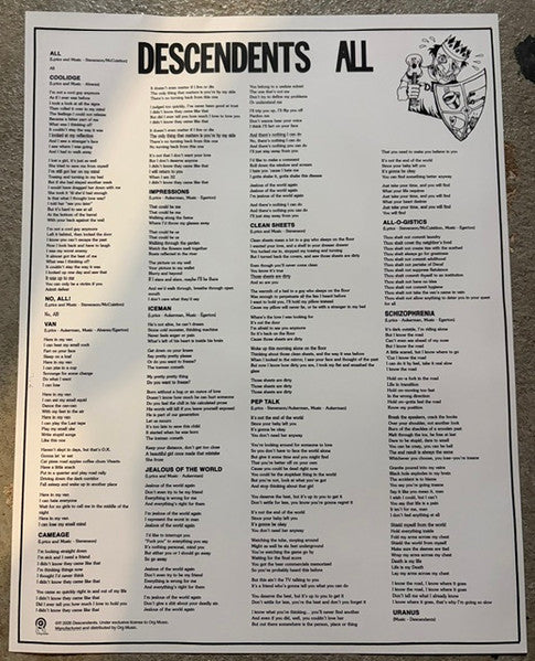 Descendents : All (LP, Album, RE)