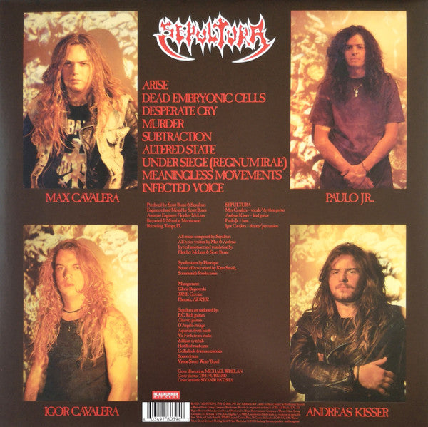 Sepultura : Arise Rough Mixes (LP, Album, Ltd, RE)