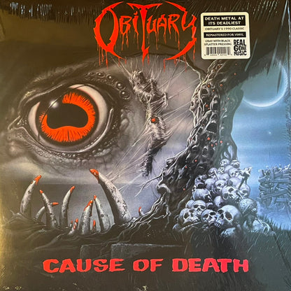 Obituary : Cause Of Death (LP, Album, RE, RM, Gra)