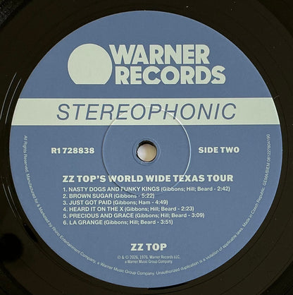 ZZ Top : ZZ Top's World Wide Texas Tour (LP, Comp, RE)
