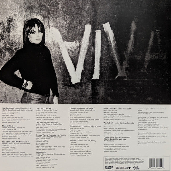 Joan Jett : Bad Reputation (LP, Album, RE)