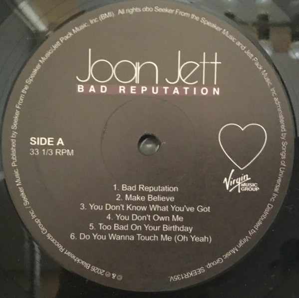 Joan Jett : Bad Reputation (LP, Album, RE)