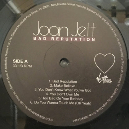 Joan Jett : Bad Reputation (LP, Album, RE)
