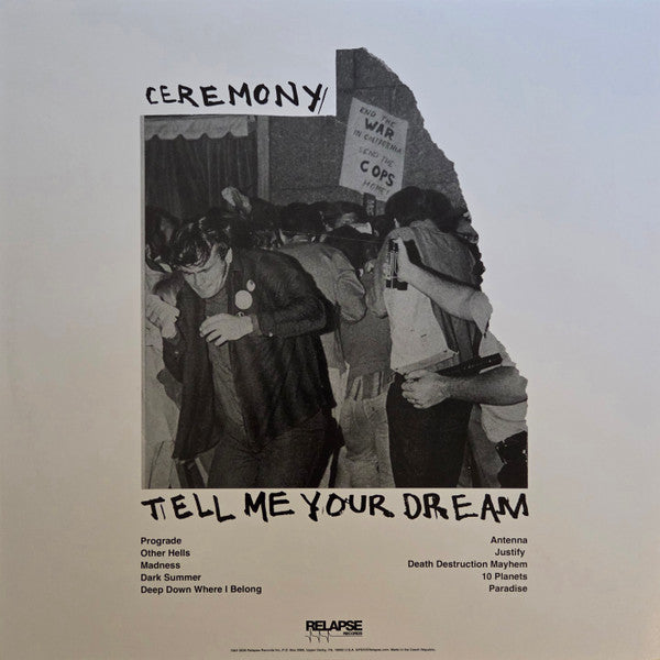 Ceremony (4) : Tell Me Your Dream (LP, Album, Gre)