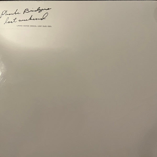 Phoebe Bridgers : Lost Weekend  (2xLP, Album, Ltd, Zod)