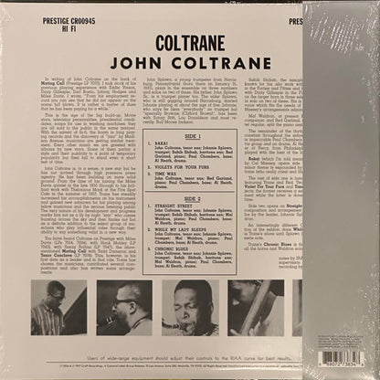 John Coltrane : Coltrane (LP, Album, Mono, Ltd, RE, RM, 180)