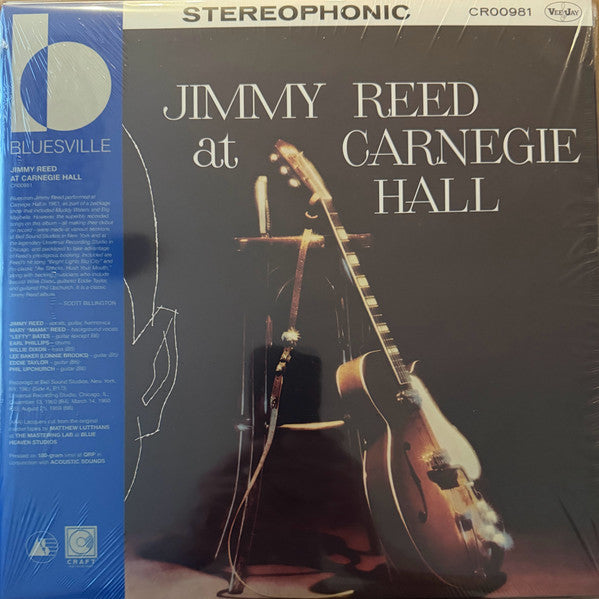 Jimmy Reed : Jimmy Reed At Carnegie Hall (LP, Album, RE, 180)