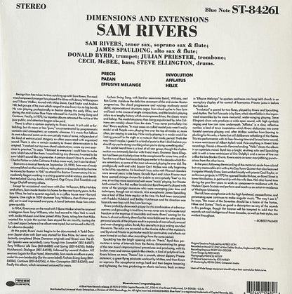 Sam Rivers : Dimensions & Extensions (LP, Album, RE, 180)
