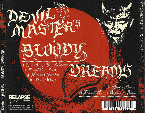 Devil Master's* : Bloody Dreams (CD, Album)