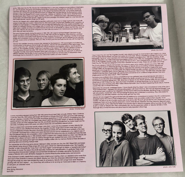 Velocity Girl : 1989-1992 (LP, Comp, Ltd, RM, Tan)