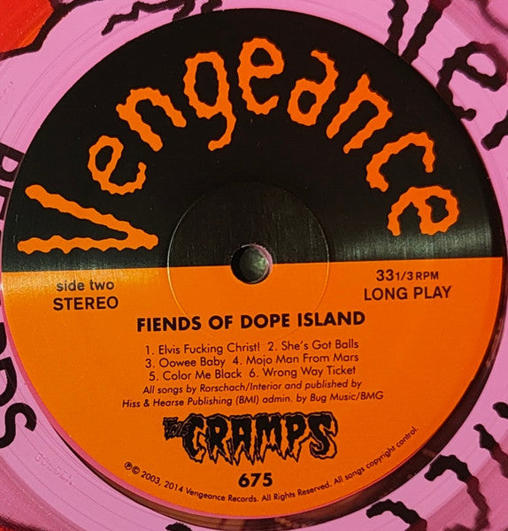 The Cramps : Fiends Of Dope Island (LP, Album, RE, Pin)