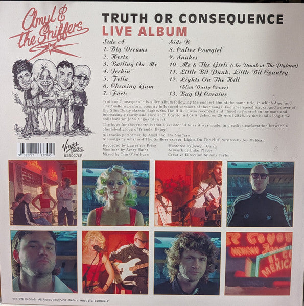 Amyl and The Sniffers : Truth Or Consequence Live Album (LP)