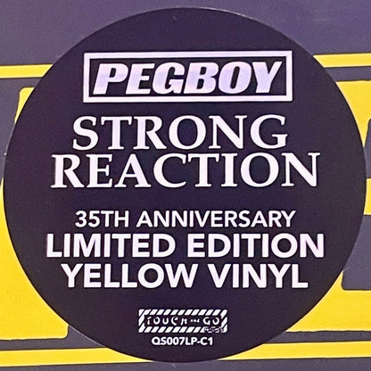 Pegboy : Strong Reaction (LP, Album, Ltd, RE, Yel)
