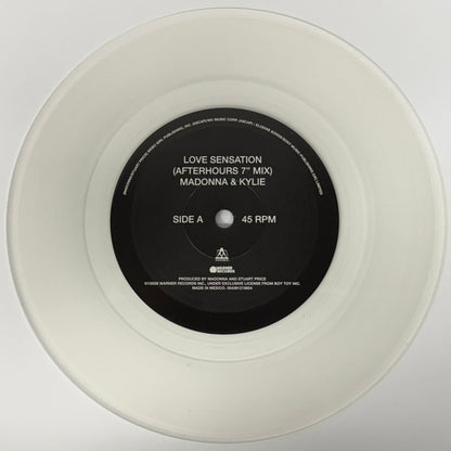 Madonna & Kylie* : Love Sensation  (7", Single, Cle)