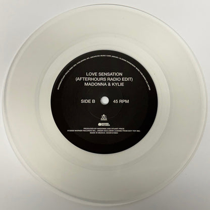 Madonna & Kylie* : Love Sensation  (7", Single, Cle)