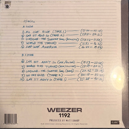 Weezer : 1192 (LP)