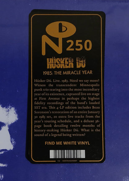 Hüsker Dü : 1985: The Miracle Year (4xLP, Album, RP, Whi + Box)
