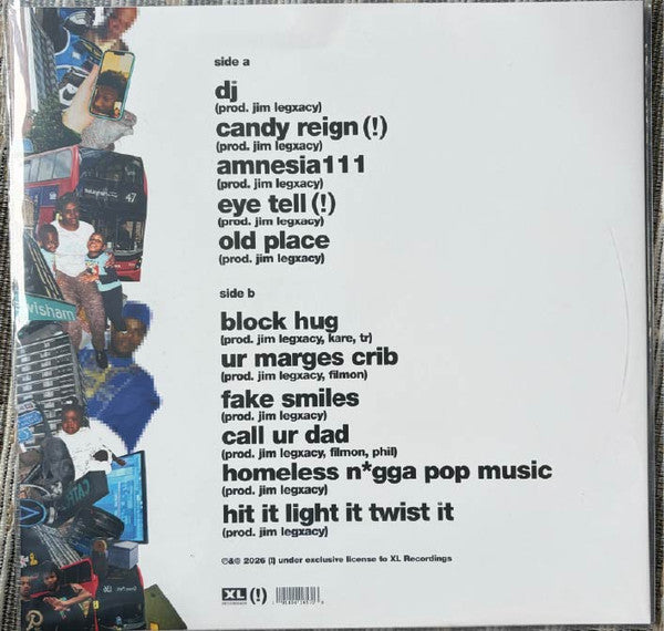 Jim Legxacy : Homeless N*gga Pop Music (LP, Mixtape)