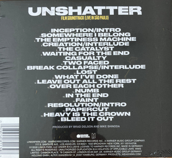 Linkin Park : Unshatter - Film Soundtrack (Live In São Paulo) (CD, Album)
